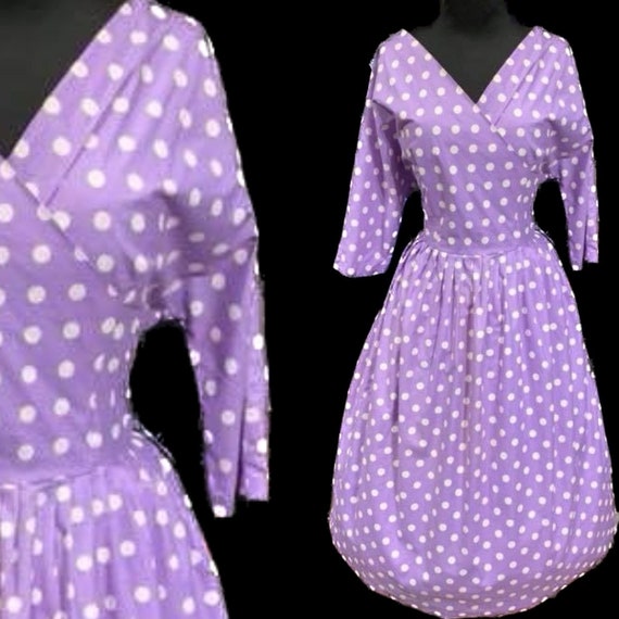 Fab 1950s volup cotton dress
