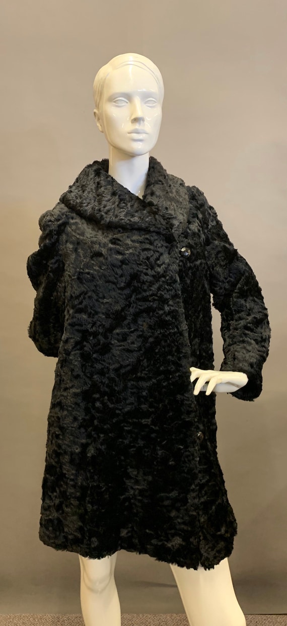 Edwardian faux fur coat