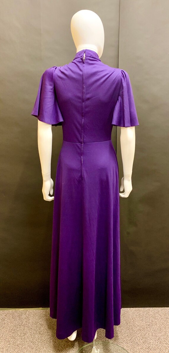 1970’s purple maxi party dress - image 6