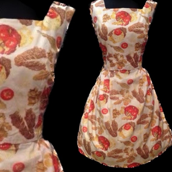 Fab 1950’s floral volup cotton day dress - image 1