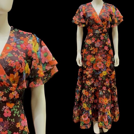 Pretty 1970’s maxi dress - image 1