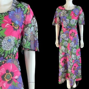 Stunning volup early 1970s maxi dress