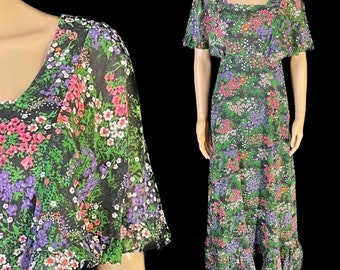 Gorgeous 70’s does 30’s maxi dress