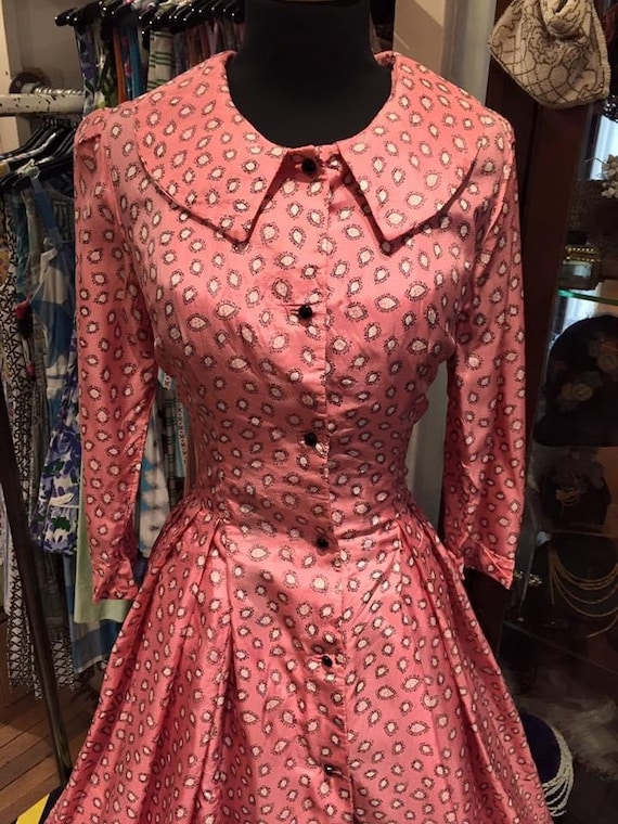 Pretty 1950’s full skirt day dress - image 3
