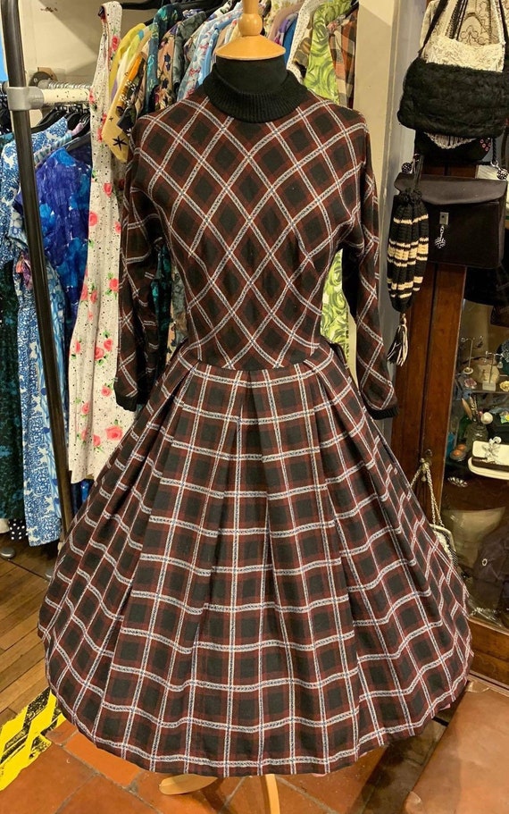 Gorgeous 1950’s “Peggy page” winter weight day dre