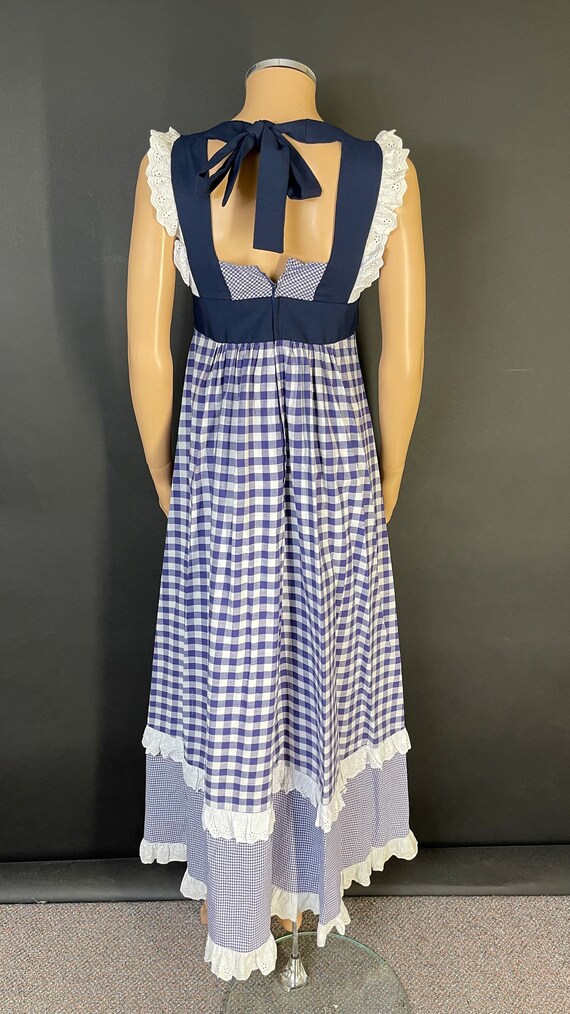 Gina Fratini 1970s Prairie Maxi Dress, ( 34” bust… - image 6