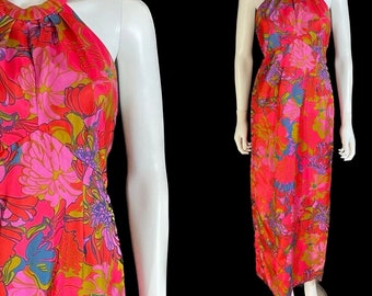 Beautiful “jean Allen” 1960’s maxi summer dress