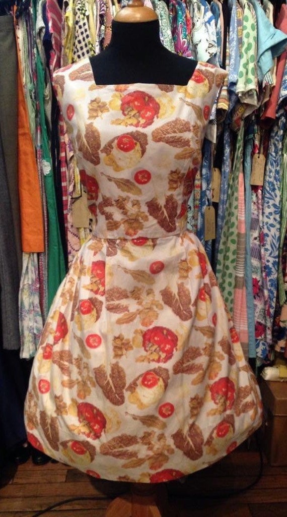 Fab 1950’s floral volup cotton day dress - image 2