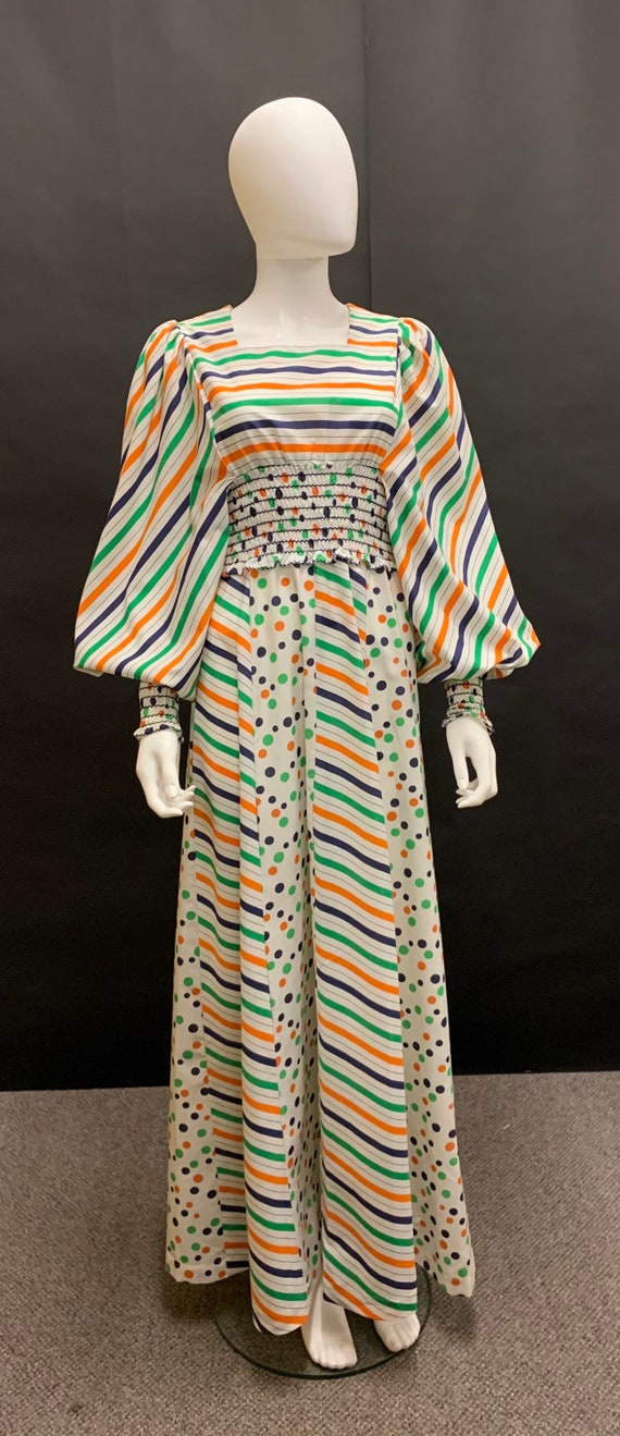 Gorgeous cotton 70’s maxi dress