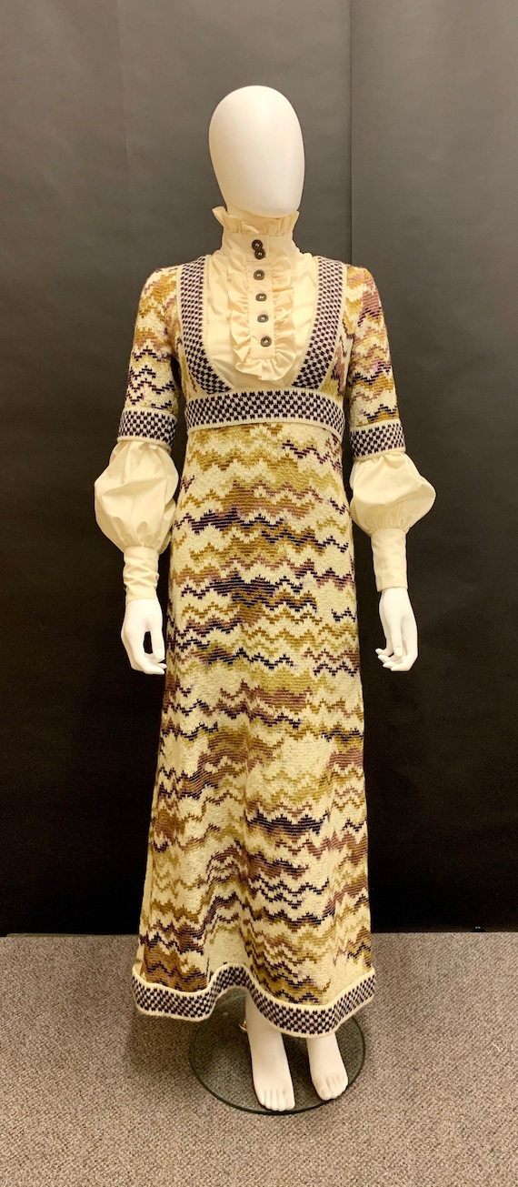 Stunning 1970’s “jean varon” dress and blouse comb