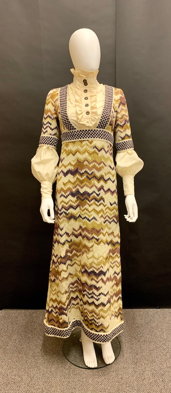 1970’s  stunning “jean varon” maxi dress and blou… - image 2