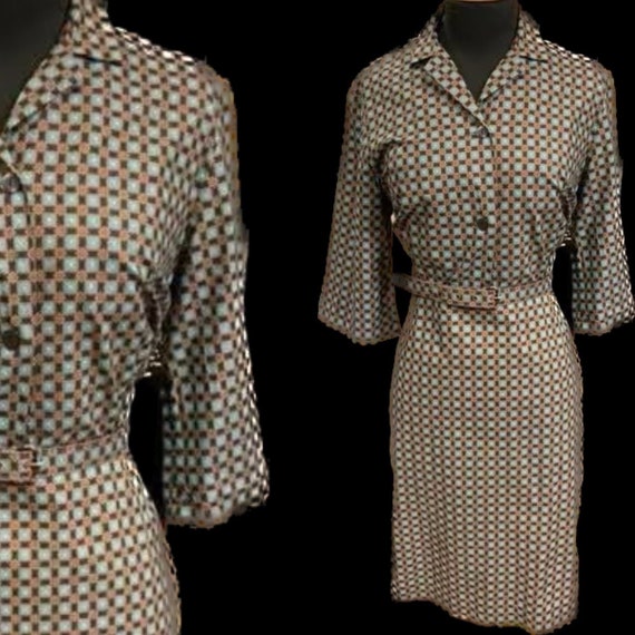 Lovely late 50’s cotton day dress - image 1