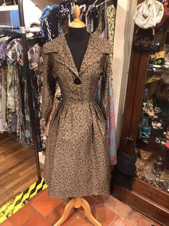 Pristine 1950s day dress