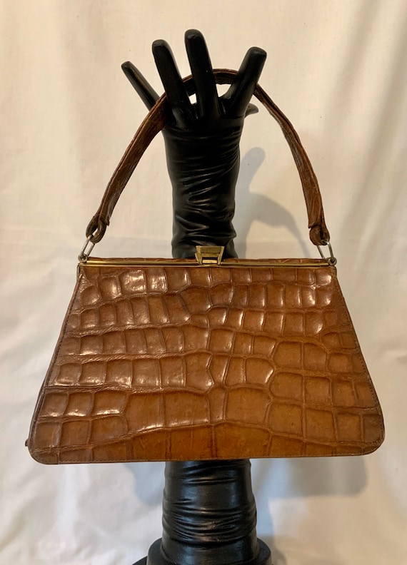 40’s crocodile bag