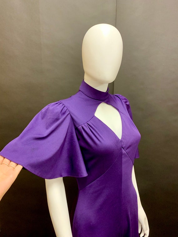 1970’s purple maxi party dress - image 4