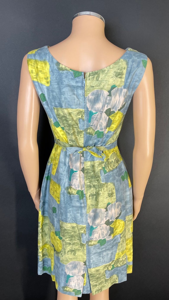 Gorgeous late 1950’s cotton wiggle dress - image 5