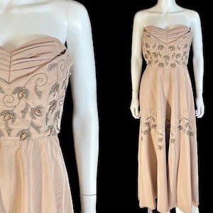Stunning 1940’s  beaded evening dress
