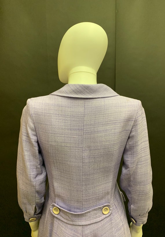 Beautiful lavender “Hardy Amies” linen coat dress