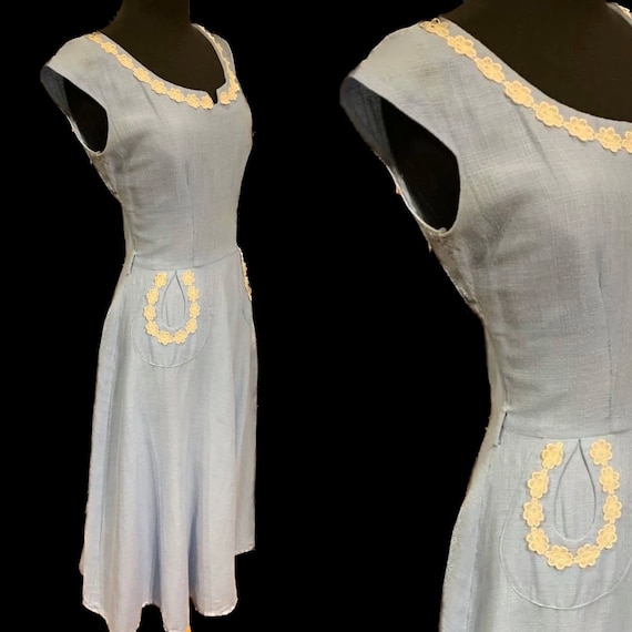 Beautiful 1940’s cotton day dress - image 1
