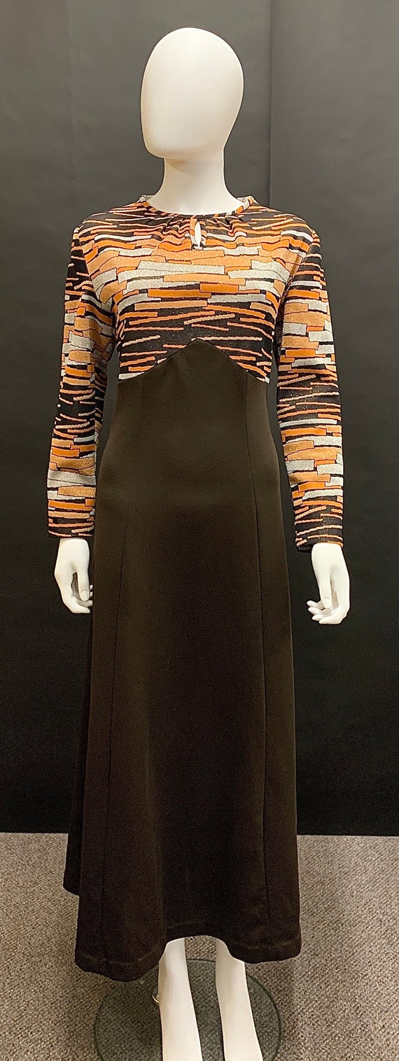 Volup Late 60’s crimplene maxi