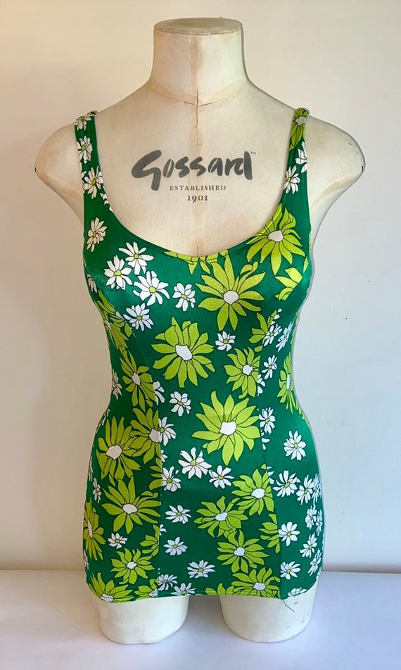 60’s floral swimsuit