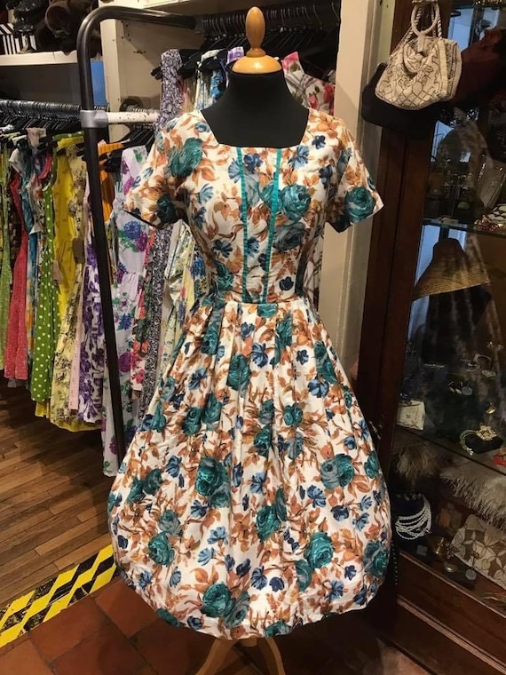 Gorgeous 1950’s cotton day dress - image 2