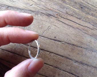 Size 3.25 Sterling Silver Stacking Ring - ring - dainty ring - silver ring - stacking ring -  minimal ring - sterling silver midi ring