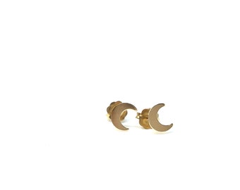 Tiny 14K Gold Filled Crescent Moon Earrings - moon earrings - crescent earrings - dainty earrings