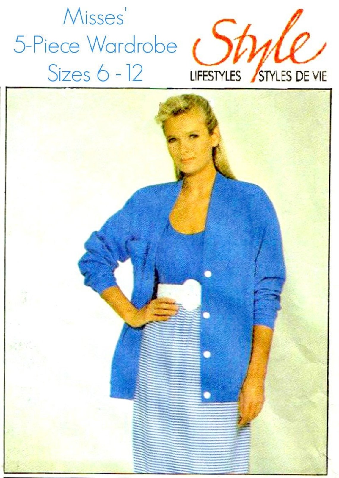 MISSES Casual separa el patrón de costura UNCUT 1986 estilo | Etsy