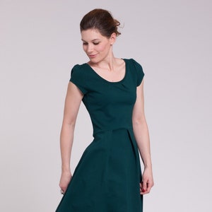 Kleid Anni Mit Faltenrock Im Vintage Stil 50er Jahre Kleid Etsy