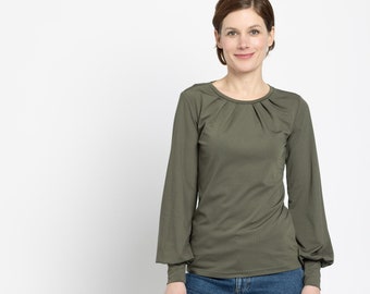 Shirt Oh my Darling mit weiten Ärmeln und Falten am Hals