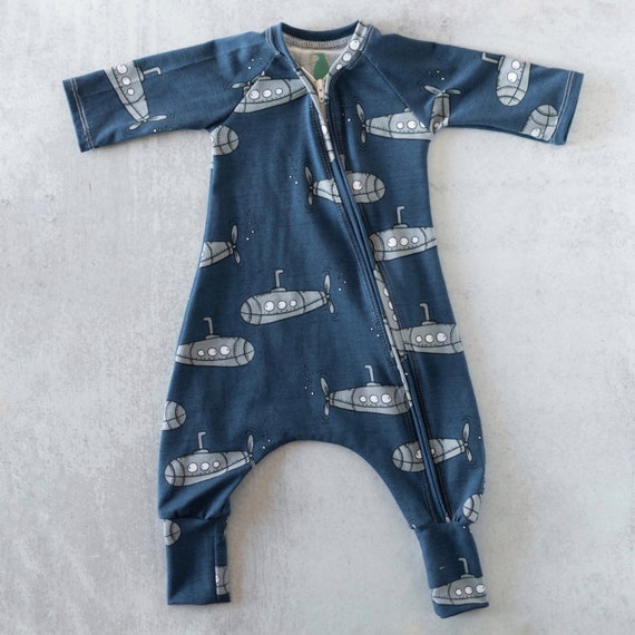 Navy Submarine Baby Outfit Zipper Baby Outfit Baby Girl Clothes Baby Boy Clothes Organic Baby Clothes Neutral Baby Gift Gender Neutral Etsy