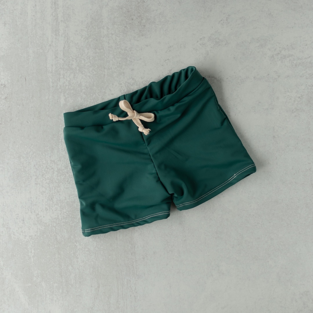 Little Boy Swim Shorts European Style Baby Swim Shorties Toddler Hunter