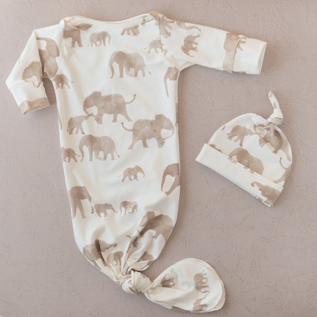 Baby Elephant Knit Winter Suit – Warm Two-Piece Set main image 1