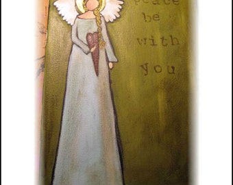 Peace be with You :Original Acrylic on Canvas Painting