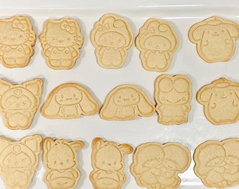 プレーンシュガークッキー1ダース。フレンズをテーマにしたクッキー。ロイヤルアイシングは使用していません。手作りで美味しいです。