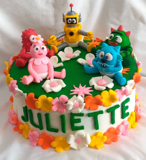 3d Yo Gabba Gabba Fondant Toppers Also Baby Yo Gabba Gabba Etsy