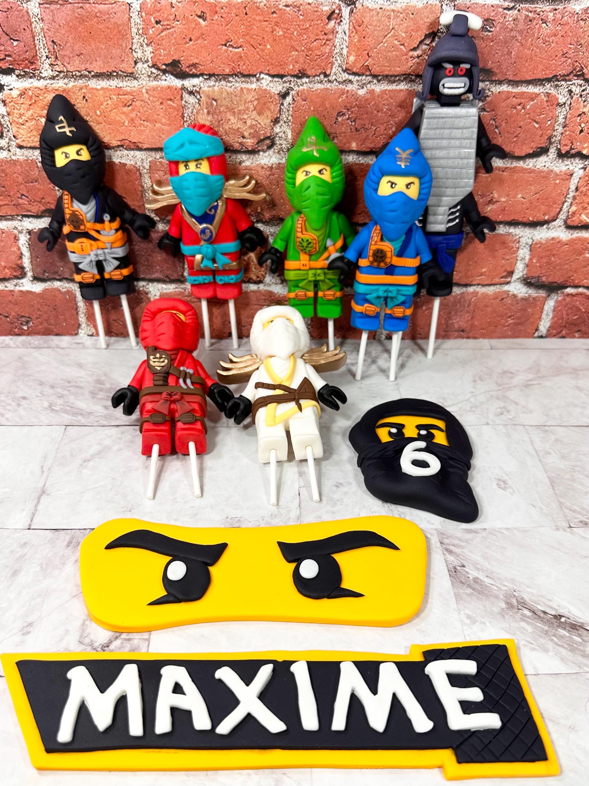 Topper 3D Ninjago Fondant. Aproximadamente 4 pulgadas de alto cada uno. -  Etsy México, image size:2249x3000
