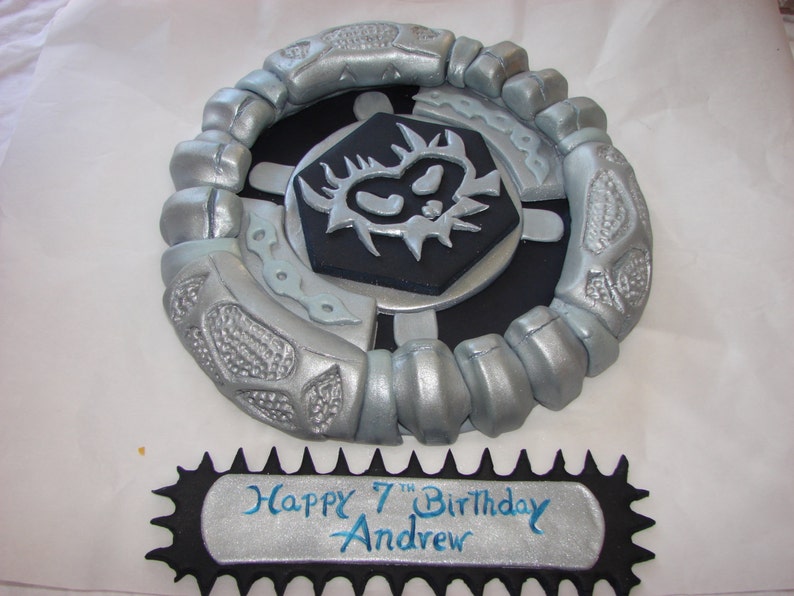 2D Beyblade Proto Nemesis Fondant Topper. 10 round. | Etsy