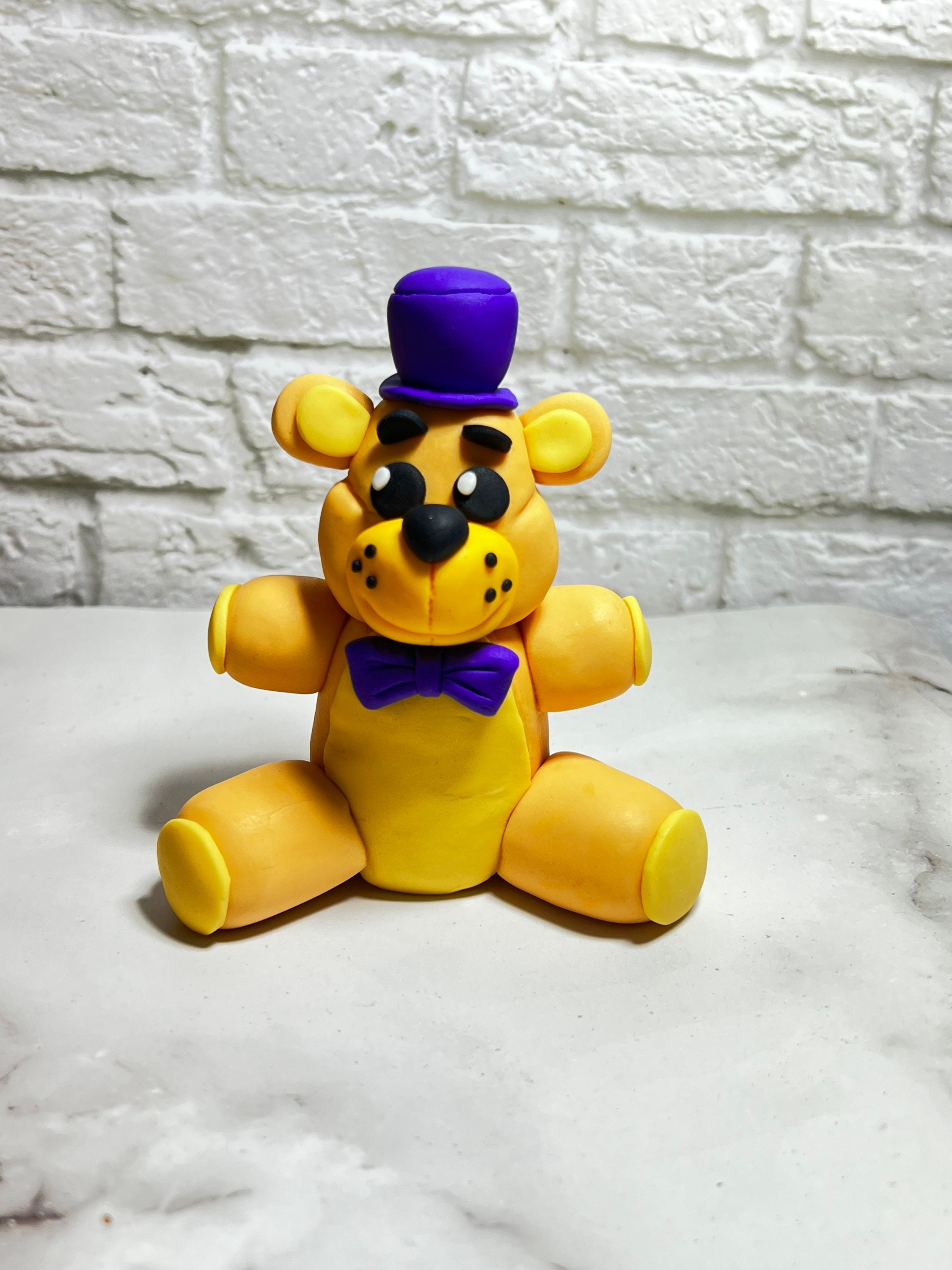 3D Golden Freddy Five Nights at Freddy's Fondant Topper 