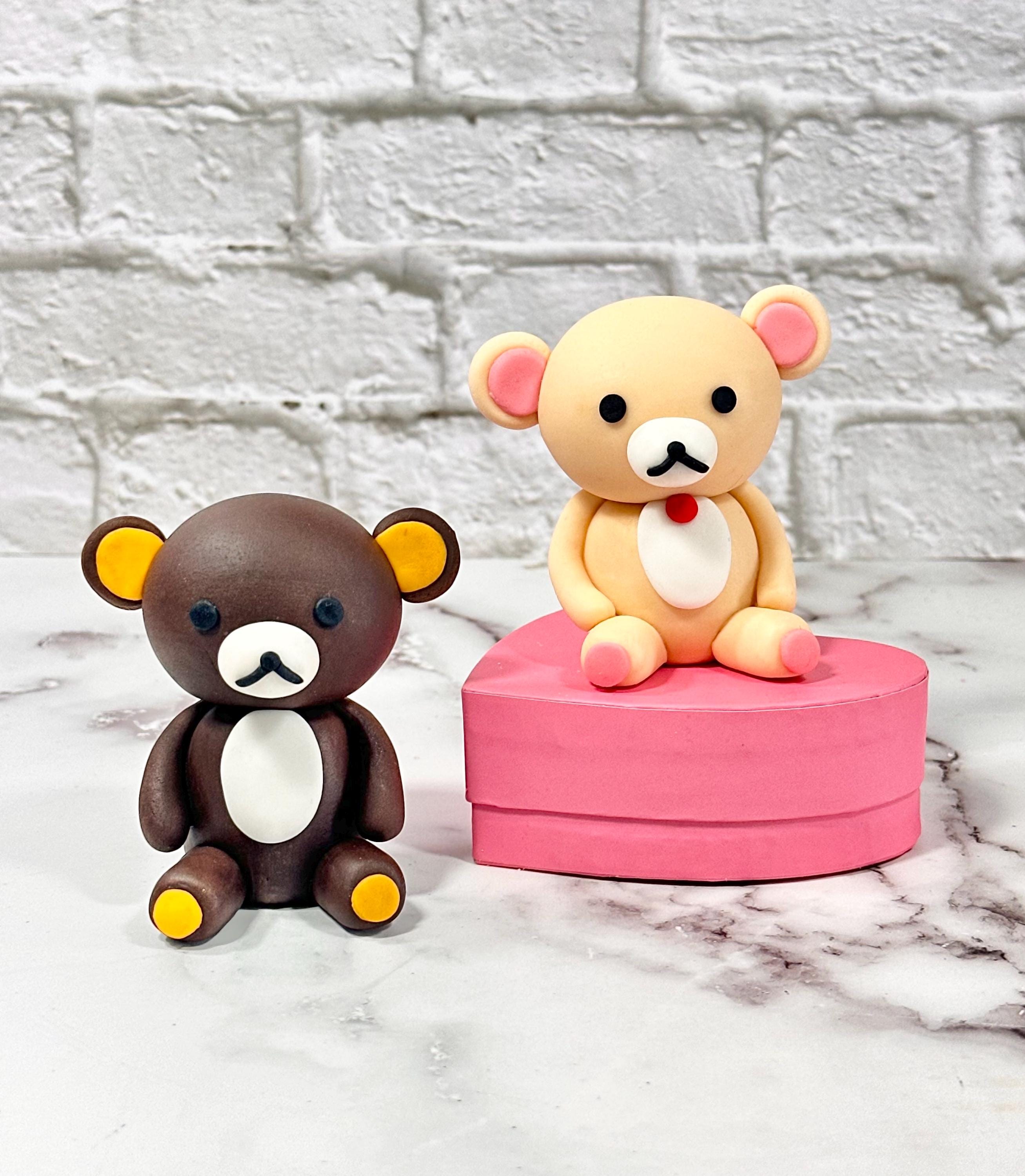 3D Rilakkuma and Korilakkuma Cake Fondant Toppers. - Etsy