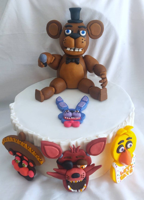 Five nights at Freddy's birthday cake! This was a first time thing