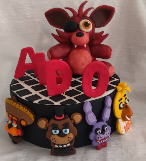 FIVE NIGHTS AT FREDDY'S Characters Edible Cake Topper Image Frosting Sheet  FREDDY HAND