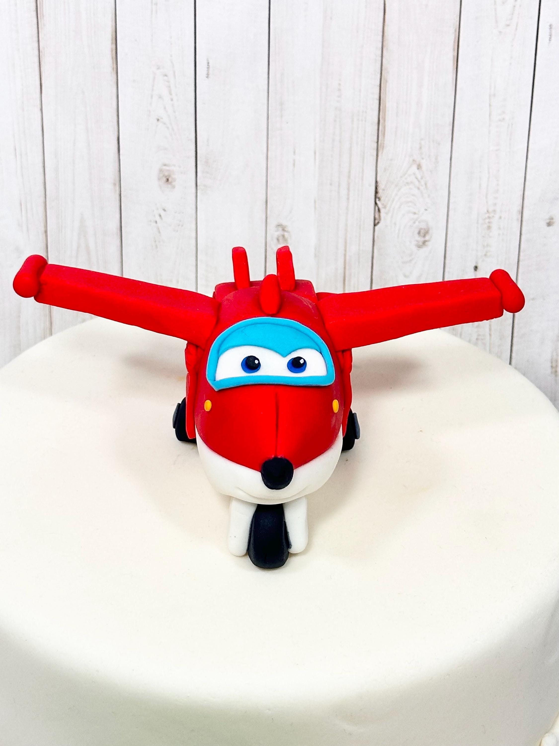 Super Wings Cake Topper Anniversaire – Set 8 Figurines Avions Voitures Mini, Déco Gâteau Garçon Enfant Fête