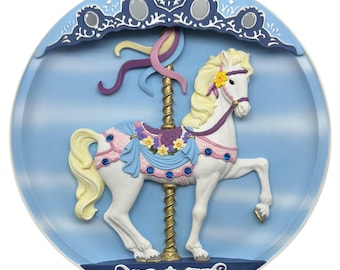 Carousel Pony Musical Decorative Plate, Bradford Exchange, “Sweet Stander”