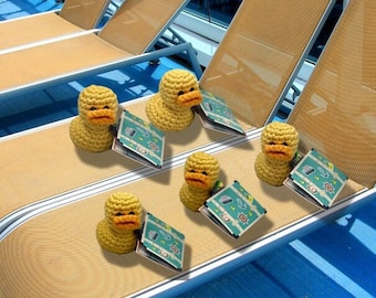 Crochet Mini Cruising Ducks with Tag