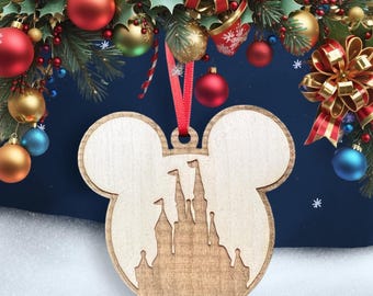 Mickey Mouse Castle Ornament