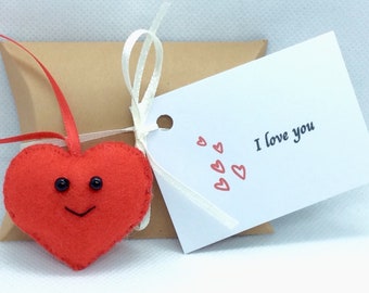 Felt Heart Gift - Can Be Personalised Custom