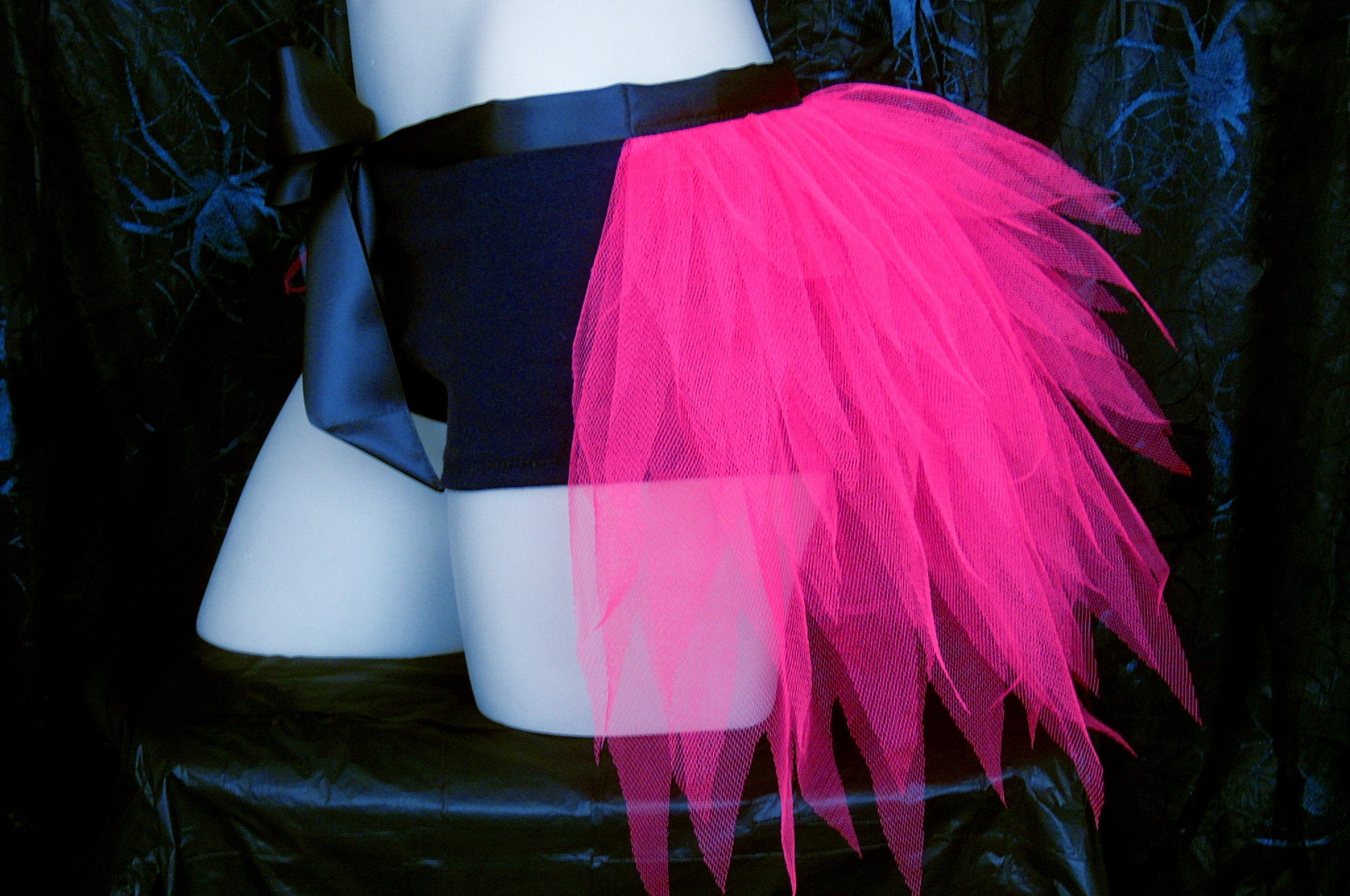Net Fluorescent Bustle Pink - Skirt Ladies Neon Half Etsy Adult Tutu Over