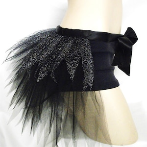 NEW Halloween Black Bustle Tutu Belt Lace Trim All Sizes - Etsy
